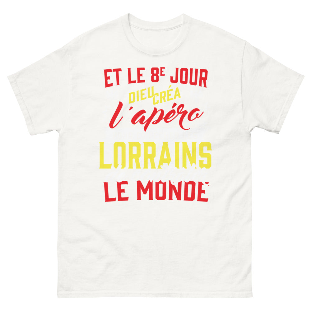 T-shirt Lorraine blanc - Et le 8e jour Dieu créa l'apéro