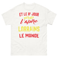 Thumbnail for T-shirt Lorraine blanc - Et le 8e jour Dieu créa l'apéro