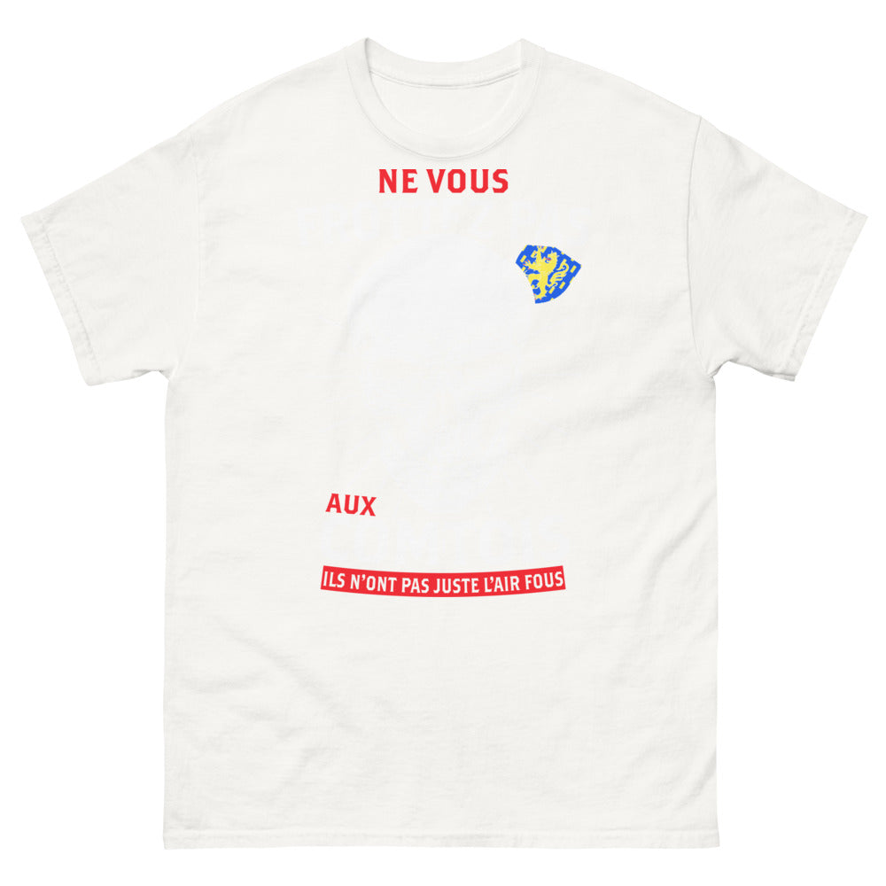 T-shirt Comtois blanc - Ne vous frottez pas aux Comtois