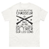 T-shirt Chasseur blanc - Pas encore le droit de tirer