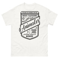 Thumbnail for T-shirt Vegans du Monde blanc - Nous sauvons 90 milliards de vies