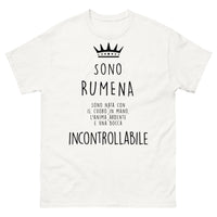 Thumbnail for T-Shirt Romania Bianco - Sono nato con il cuore in mano