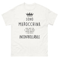 Thumbnail for T-shirt Marocaine blanc - Sono Marocchina, cœur et âme