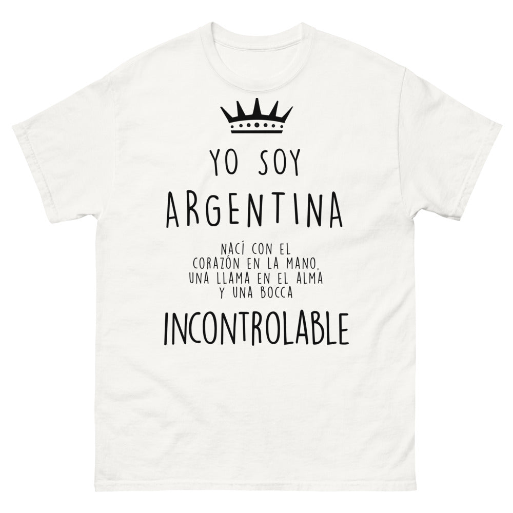 T-shirt Argentine blanc - Corazón en la Mano et Llama en el Alma