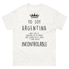 T-shirt Argentine blanc - Corazón en la Mano et Llama en el Alma