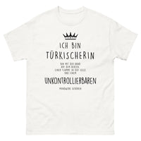 Thumbnail for Weißes Türkei-T-Shirt - Türkische Seele, brennendes Herz