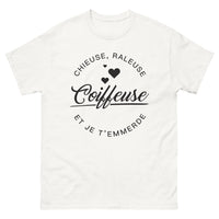 Thumbnail for T-shirt Coiffeuse blanc - chieuse râleuse pro