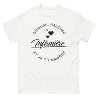 Thumbnail for T-shirt infirmière blanc - chieuse râleuse