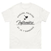 T-shirt infirmière blanc - chieuse râleuse