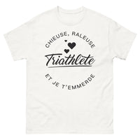 Thumbnail for T-shirt triathlète blanc - chieuse, râleuse, triathlète