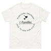 T-shirt Argentine blanc - phrase audacieuse