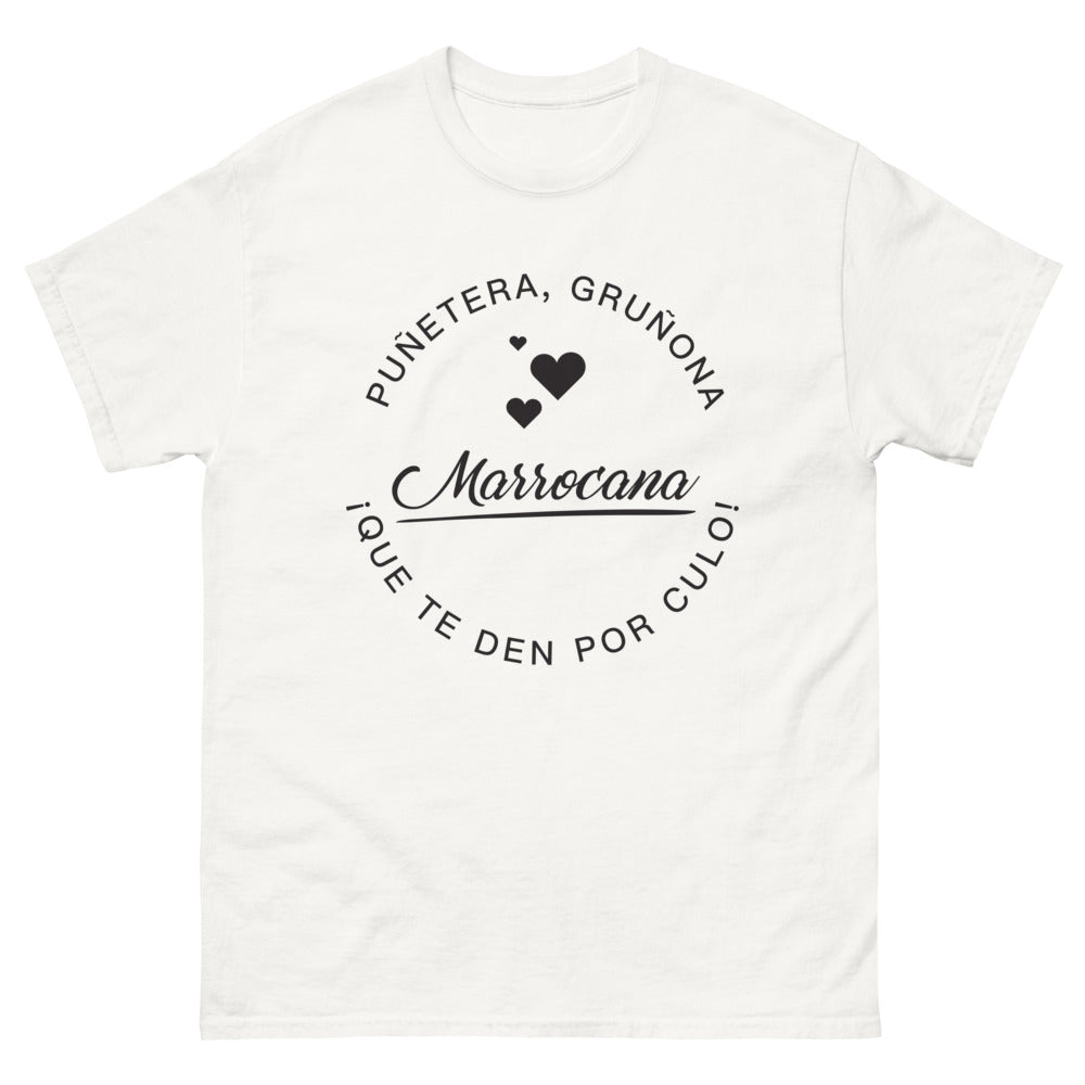 T-shirt Marocain blanc - design clair et piquant