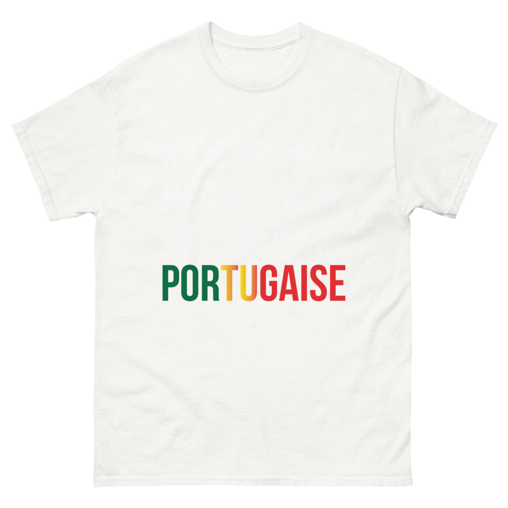 T-shirt Portugaise blanc - Rien ne peut me faire peur
