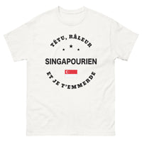 Thumbnail for T-shirt Singapourien blanc - et je t'emmerde