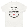 T-shirt Canadien blanc - Têtu et râleur