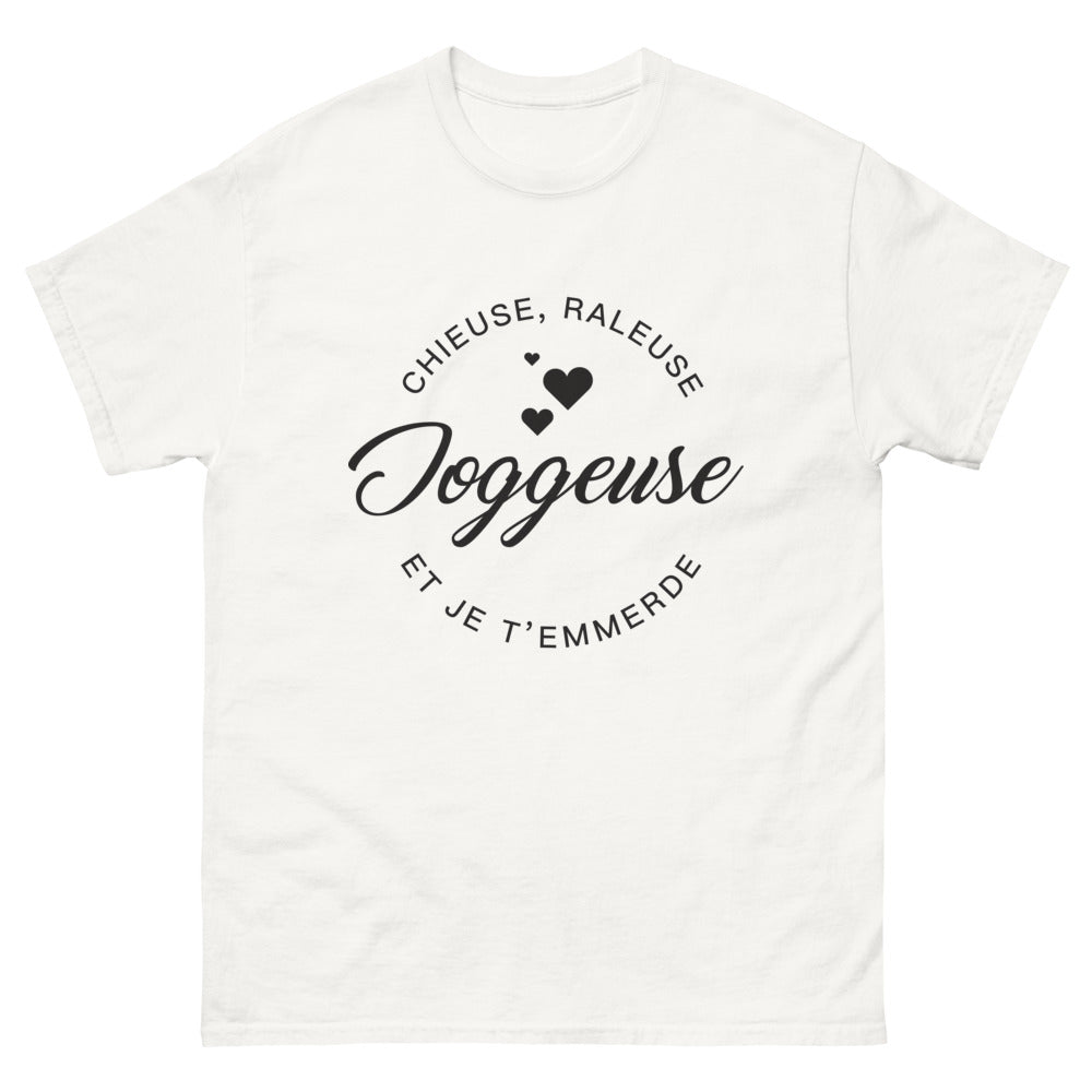 T-shirt Paris blanc - chieuse râleuse joggeuse