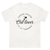 T-shirt amatrices de chats blanc - humour félin et caractère audacieux