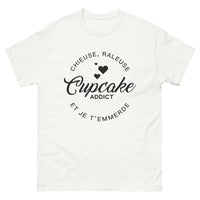 Thumbnail for T-shirt Cupcake Addict blanc - chieuse râleuse