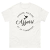 T-shirt Chieuse râleuse azzurri blanc - j't'emmerde