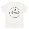 T-shirt avocate humour et fierté blanc - Chieuse râleuse avocate
