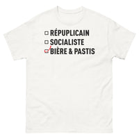 Thumbnail for T-shirt républicain socialiste blanc - bière et pastis