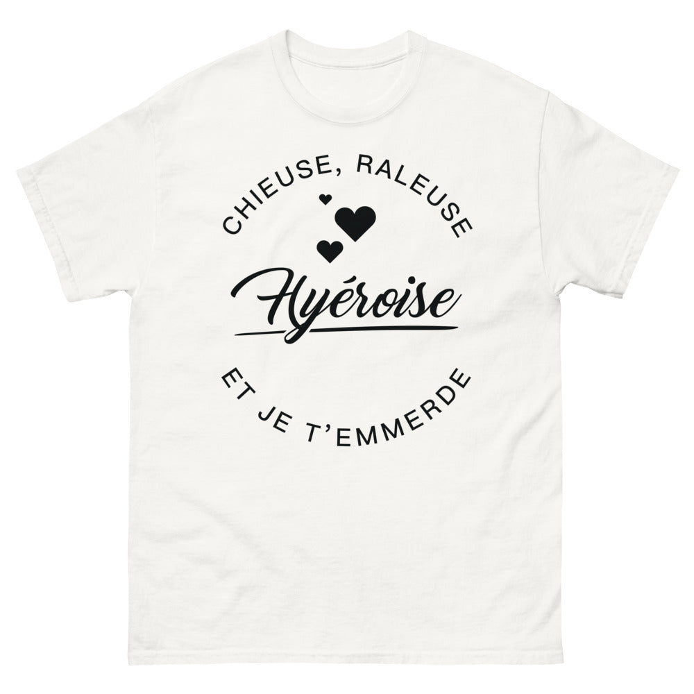 T-shirt Hyéroise blanc - et je t'emmerde