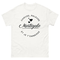 Thumbnail for T-shirt chieuses martégales blanc - fièrement chieuse martégale