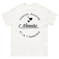 Thumbnail for T-shirt Nîmoise blanc - Chieuse râleuse et je t'emmerde