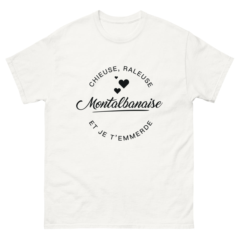 T-shirt Montalbanaise blanc - chieuse râleuse