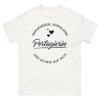 T-Shirt Portugiese Weiß - Humor der nervösen Portugiesin