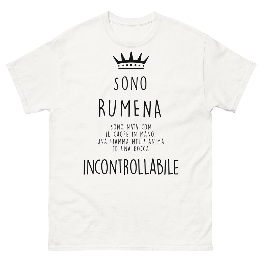 T-Shirt Sono Rumena bianco - cuore in mano