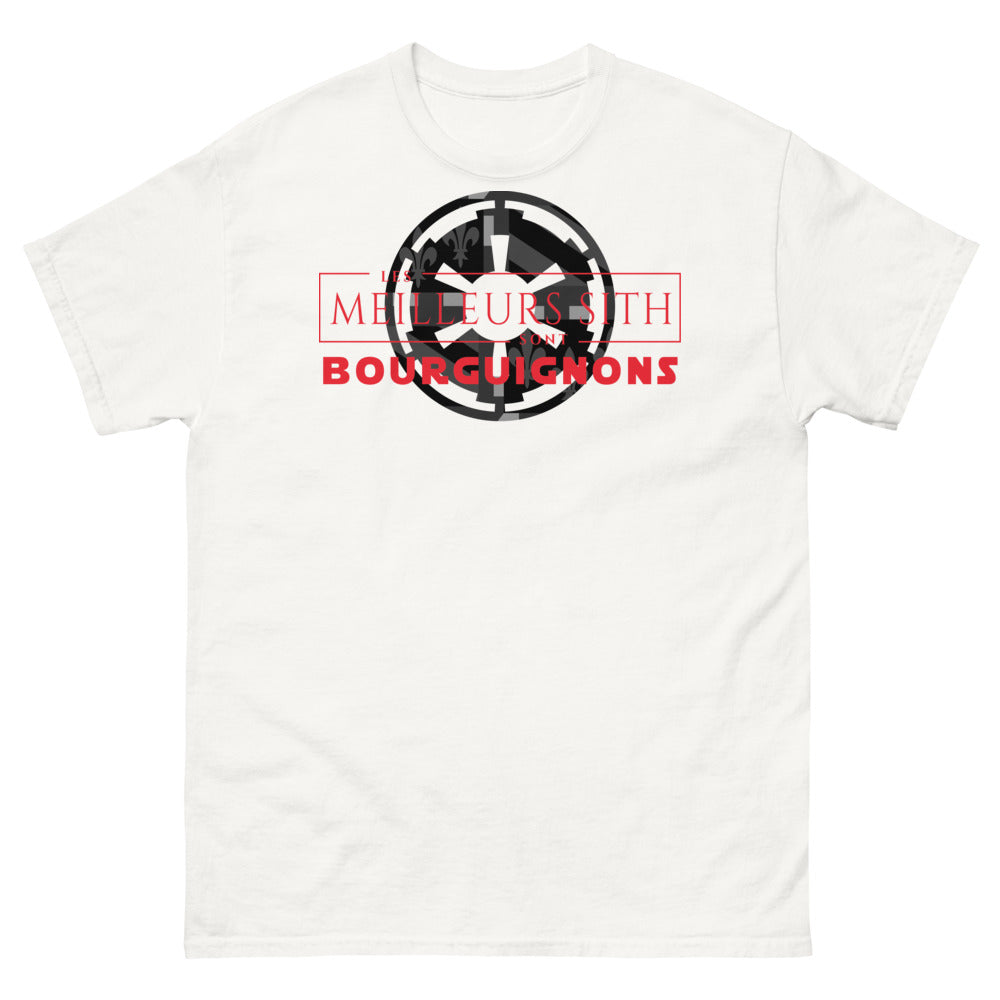 T-shirt Bourgogne blanc - Les Meilleurs Sith sont Bourguignons