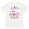 T-shirt princesses et secrétaires blanc - moi je suis les deux