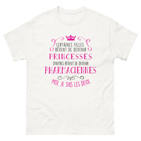Thumbnail for T-shirt pharmaciennes et princesses dans l'âme blanc - double rôle
