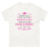 T-shirt pharmaciennes et princesses dans l'âme blanc - double rôle