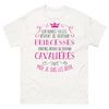 T-shirt filles cavalières et princesses blanc - double facette princesse et cavalière