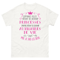 Thumbnail for T-shirt Auxiliaire de Vie et Princesse blanc - double identité
