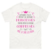 T-shirt Coiffeuse et Princesse blanc - double rêve