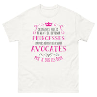 Thumbnail for T-shirt princesse et avocate blanc - royauté et justice