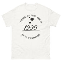 Thumbnail for T-shirt Chieuse râleuse née en 1999 blanc - et je t'emmerde
