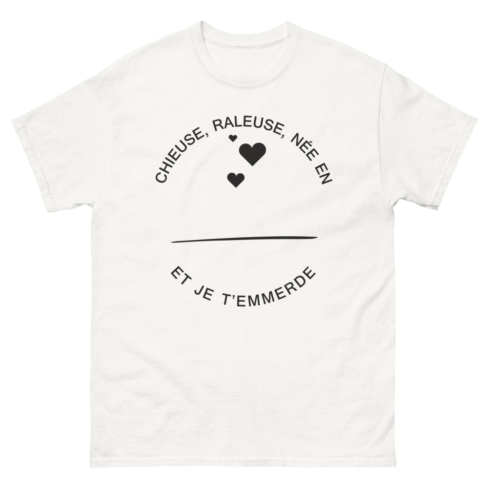 T-shirt Région blanc - Chieuse râleuse née en région