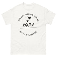 Thumbnail for T-shirt années 70 blanc - chieuse râleuse