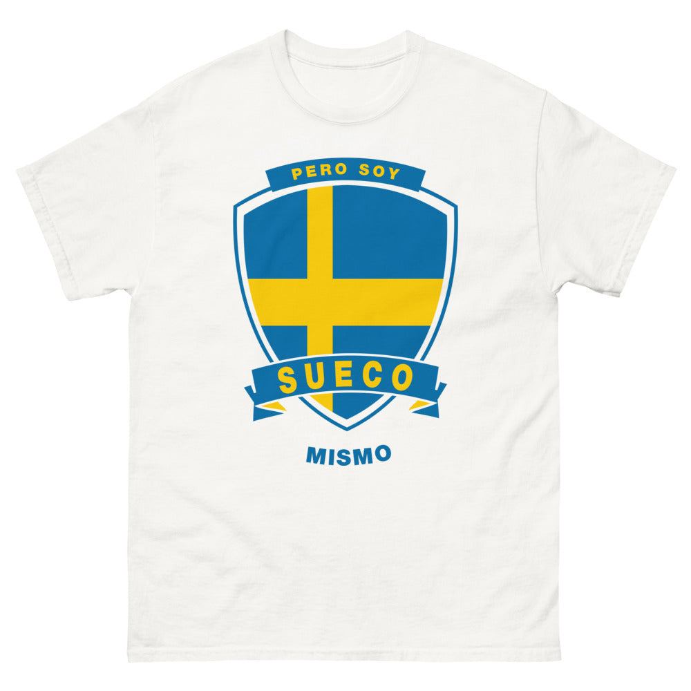 T-shirt Suède blanc - No soy perfecto pero soy sueco