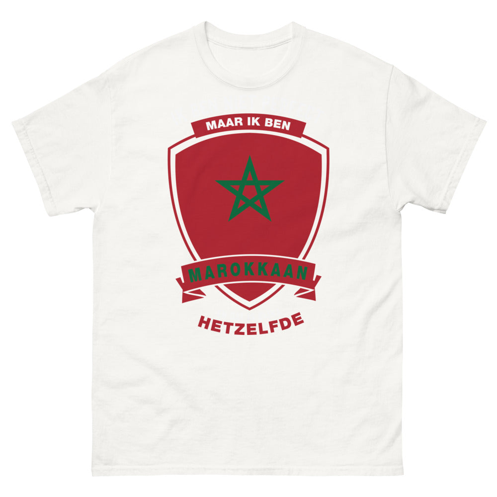 Marokko T-Shirt weiß - Ik ben niet perfect maar ik ben Marokkaan en dat is bijna hetzelfde