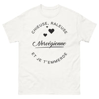 Thumbnail for T-shirt Norvégienne blanc - chieuse râleuse et je t'emmerde