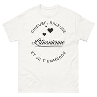 Thumbnail for T-shirt lituanienne blanc - chieuse râleuse, je t'emmerde
