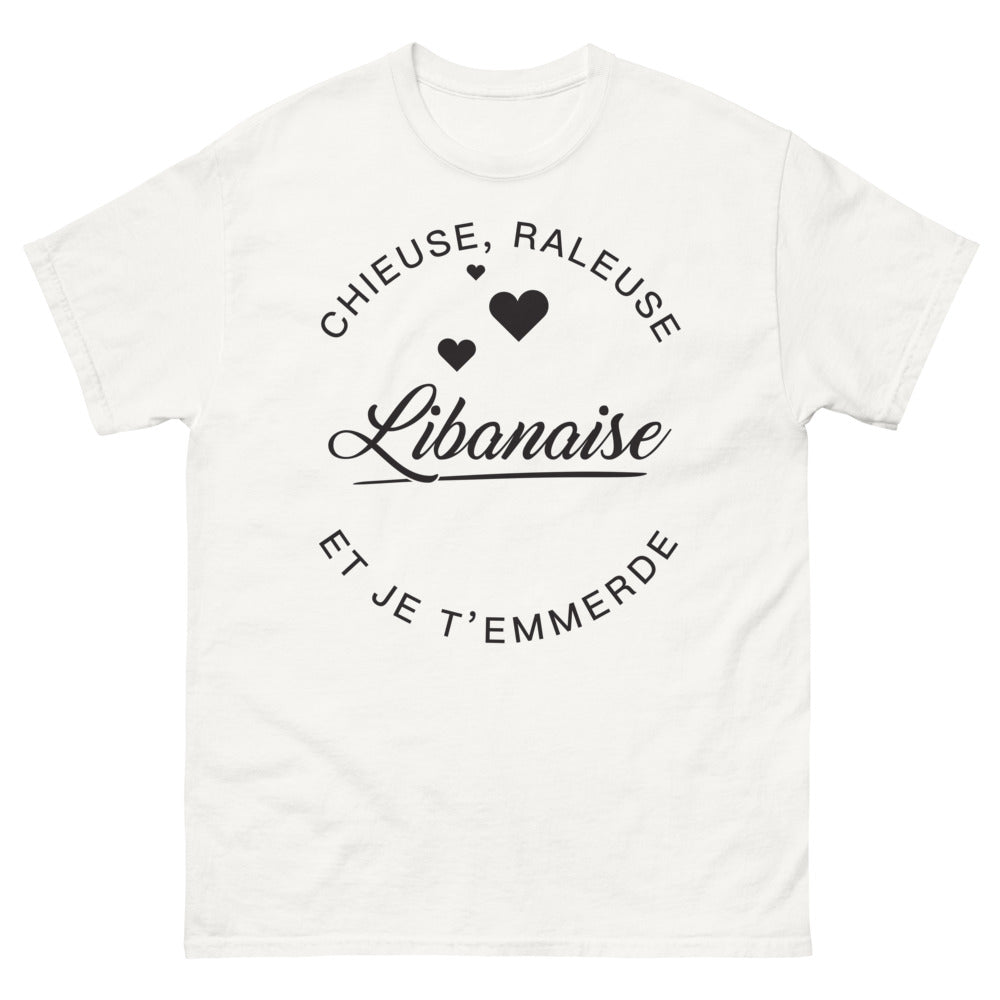 T-shirt Libanaise blanc - chieuse râleuse