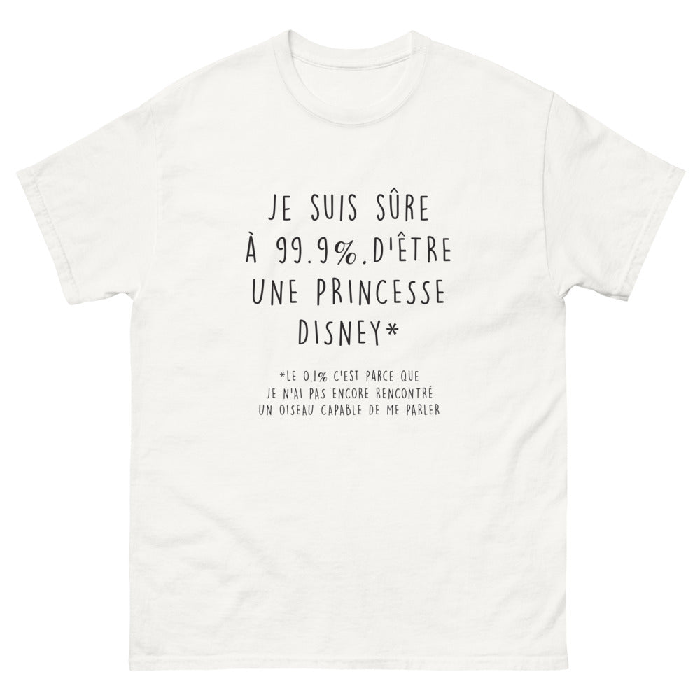 T-shirt Princesse Disney blanc - pas encore parlé à un oiseau