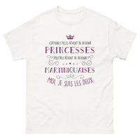 Thumbnail for T-shirt princesse martiniquaise blanc - double identité rêveuse