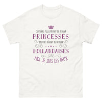Thumbnail for T-shirt Fille rêveuse et néerlandaise blanc - Certaines Filles rêvent de devenir princesses